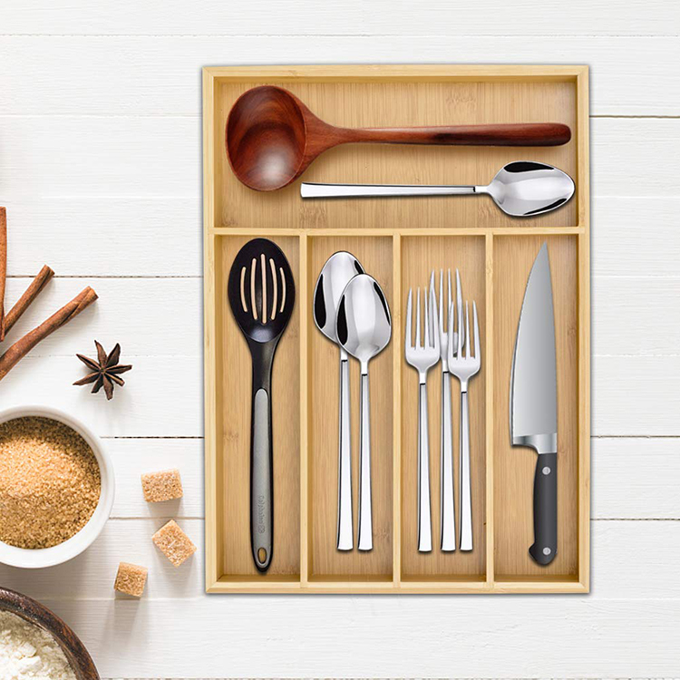 BAMBOO CUTLERY ORGANIZER