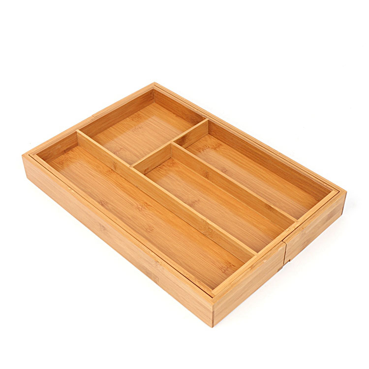 BAMBOO EXPANDABLE CUTLERY TRAY
