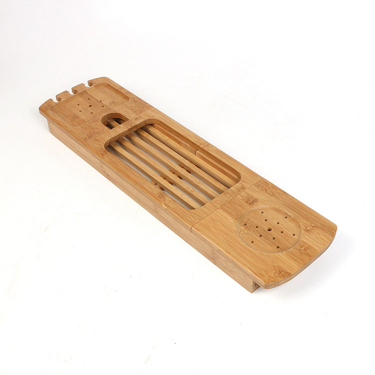 Wholesale-Expandable-Bamboo-Wooden-Bathtub-Caddy3