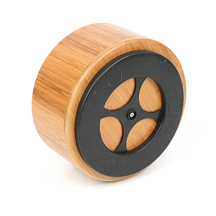 BAMBOO FLATWARE CADDY WITH REMOVAL DIVIDER AND TURNABLE PP BASE 