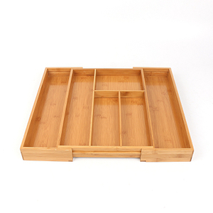 BAMBOO EXPANDABLE CUTLERY TRAY