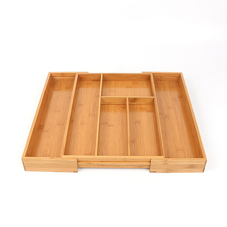 BAMBOO EXPANDABLE CUTLERY TRAY