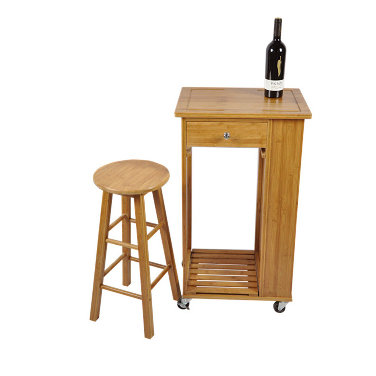 Wine-Bottle-Storage-Kitchen-Table-With-Stool