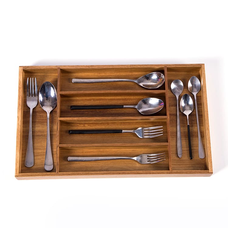 ACACIA WOOD CUTERLY TRAY