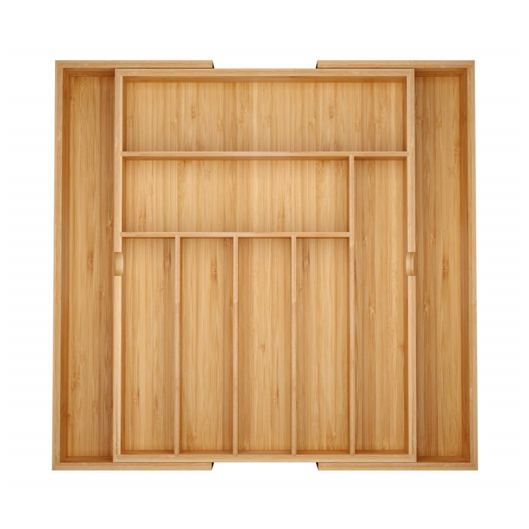 100-Pure-Bamboo-Expandable-Adjustable-Cutlery-Tray