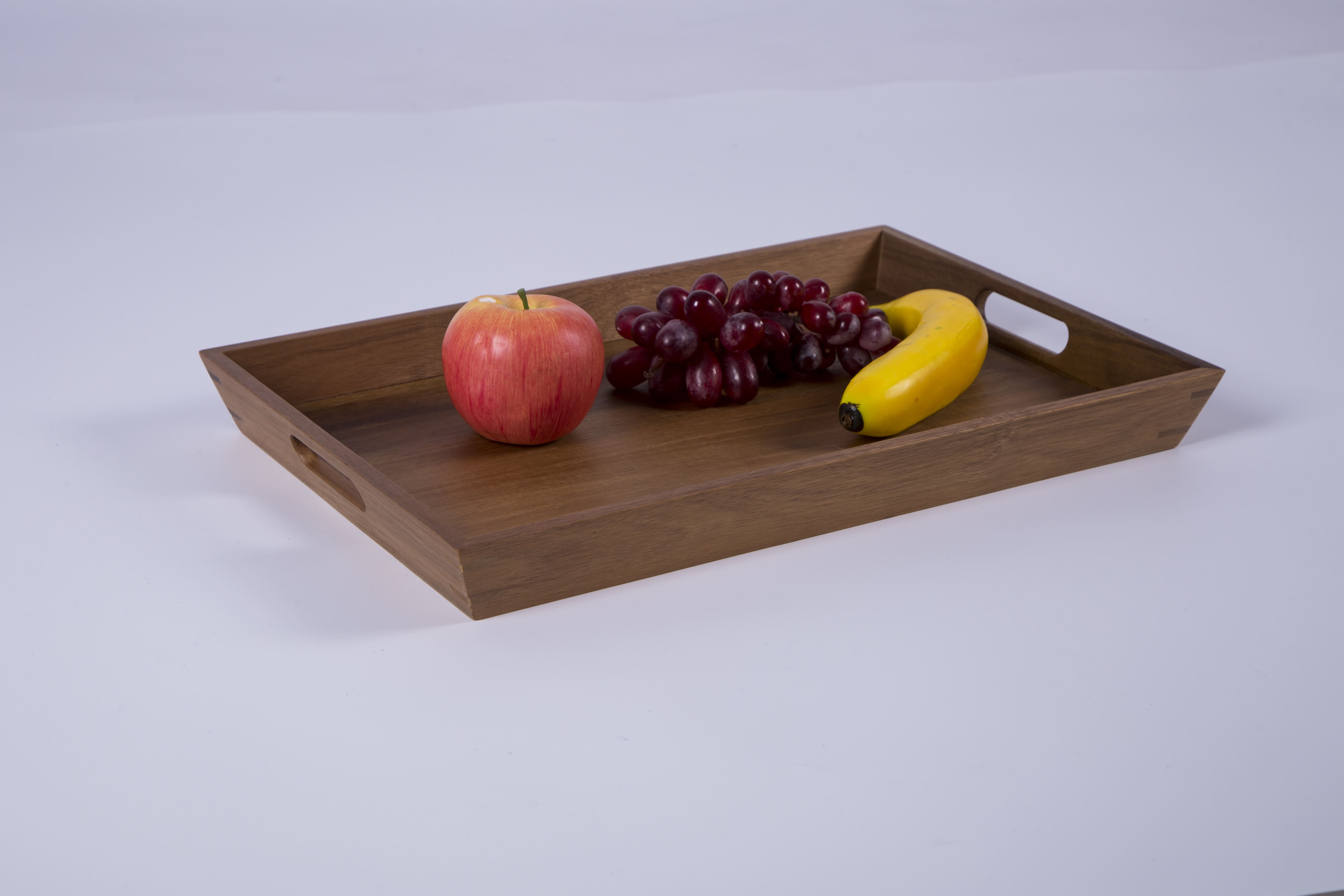  ACACIA WOOD SERVING TRAY WITH LEG 