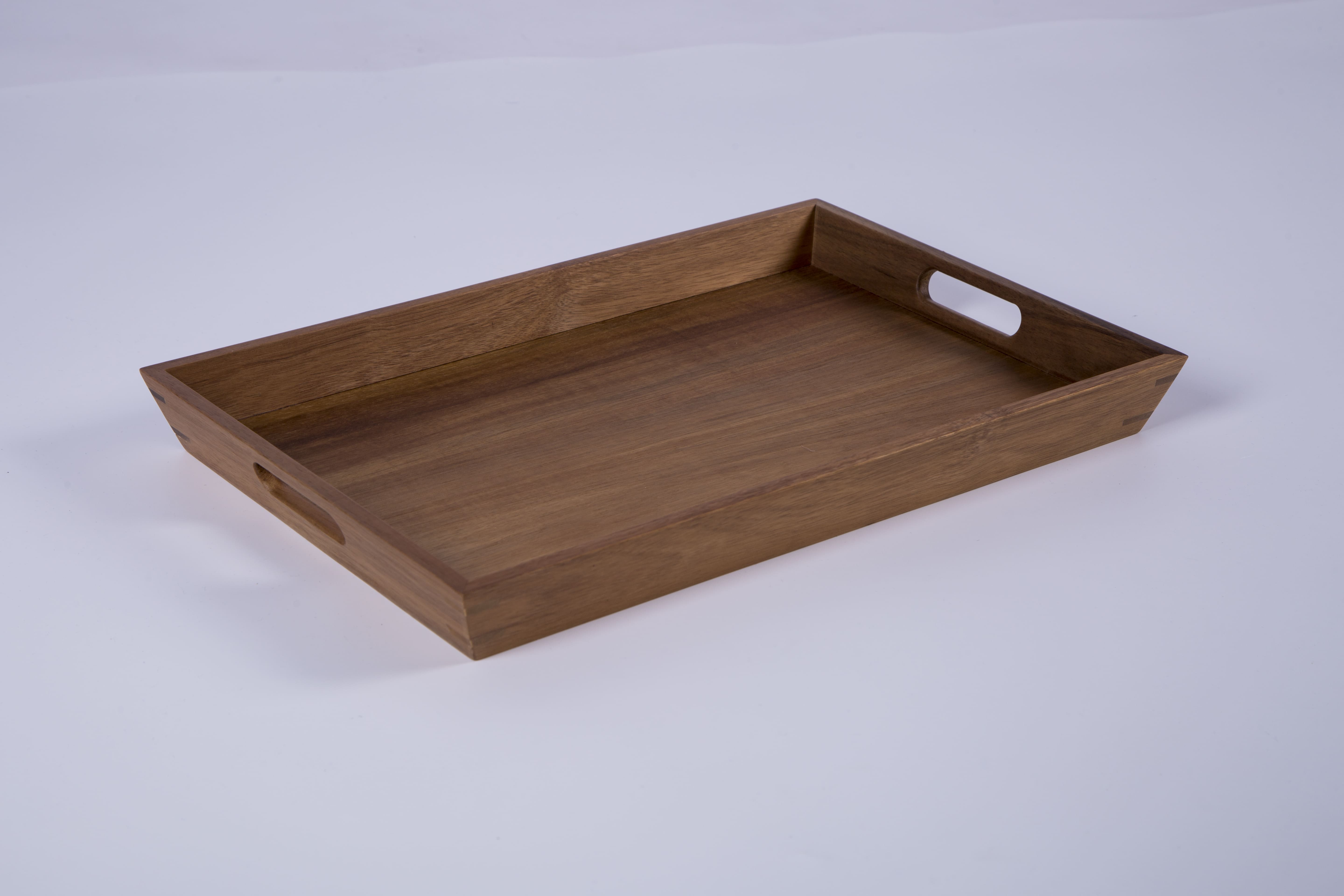 ACACIA WOOD SERVING TRAY WITH LEG 