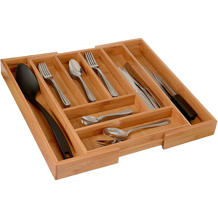 Wholesale-Kitchen-Flatware-Bamboo-Drawer-Organizer