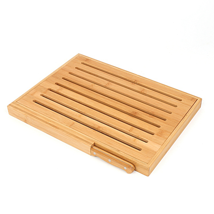 BAMBOO BREAD BOARD WITH KNIFE