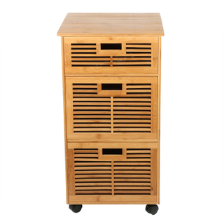 Bamboo Cabinet Center with 3 Drawers