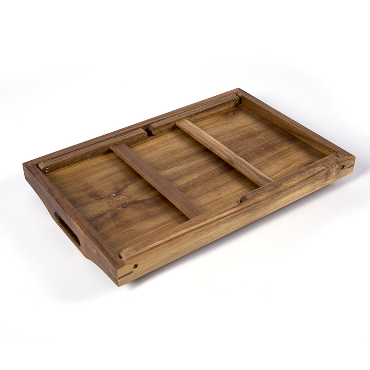  ACACIA WOOD SERVING TRAY WITH LEG 
