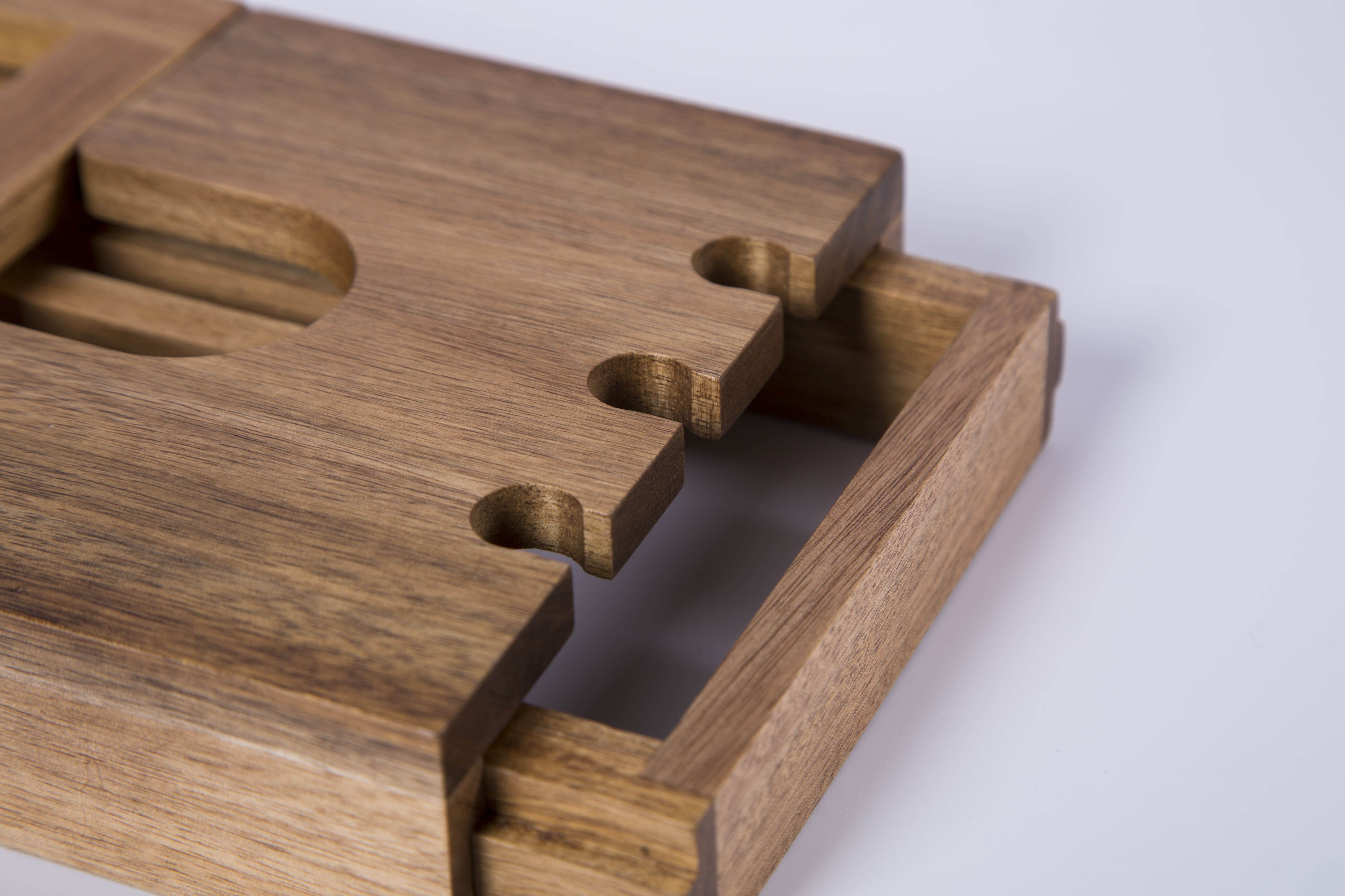 ACACIA WOOD BATH CADDY